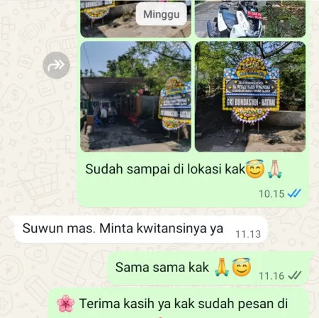 Pengiriman Papan Bunga Duka Gedung Wedding Tangerang