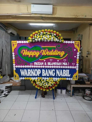 Papan Bunga di Gedung Wedding Tangerang